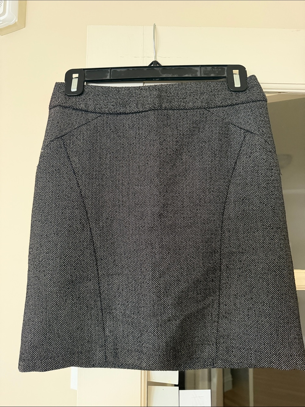 Banana Republic Black & White Tweed A-Line Skirt